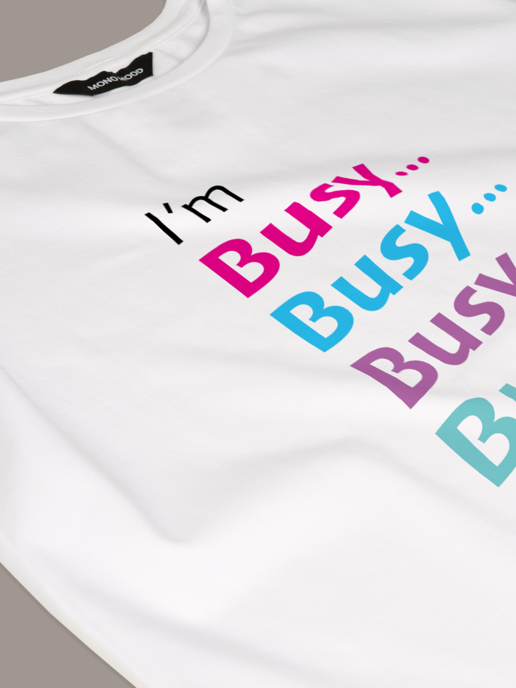 Футболка женская с принтом Im Busy...